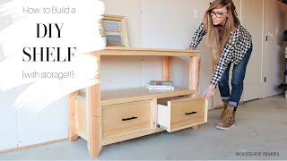 How to Build a Basic Shelf with Storage Drawers [upl. by Cyprian]