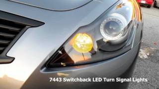 Infiniti G37 7443 Switchback LED Bulbs For Turn Signal Lights [upl. by Yran325]