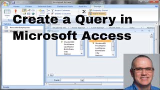 Microsoft Access 2007 Query tutorial in less than 4 minutes [upl. by Penthea]