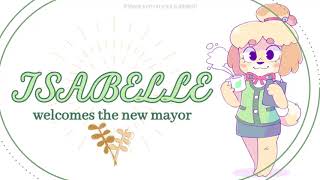 ❀ Isabelle Welcomes the New Mayor ❀ Animal Crossing ASMR Subtitled GibberishWriting Sounds [upl. by Chadbourne701]