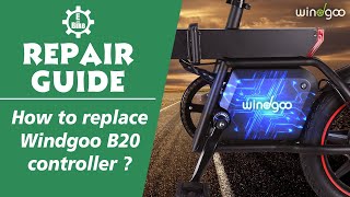 Electric Bicycle Repair Guide  How to replace Windgoo B20 Ebike controller [upl. by Allenrac]