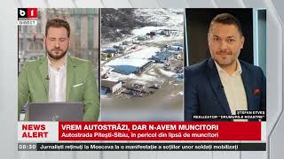 CRIZĂ DE MUNCITORI PENTRU CONSTRUCȚIA AUTOSTRĂZII PITEȘTISIBIUȘtiri B1TV4 febr 2024 [upl. by Asertal]