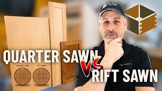 Quarter Sawn VS Rift Sawn Oak  Features amp Benefits  RTA Cabinet Options [upl. by Anialahs]