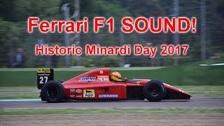 F1 PURE SOUND Alain Prosts 1991 Ferrari 642 Ferrari 312 B374  Dallara F190 [upl. by Aerdnas73]