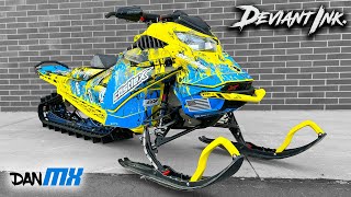 DEVIANT INK WRAP INSTALL  This sled is next level [upl. by Mishaan]