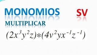 123 Multiplicación de monomios con exponentes negativos [upl. by Ahsotal]