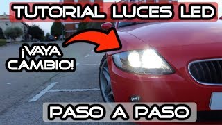 CÓMO instalar luces LED💡 en faros Halógenos PASO A PASO 🔧🔧 BMW Z4 [upl. by Carn]