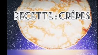 recette crêpe salée  ultra rapide et simple  3 min [upl. by Surat388]