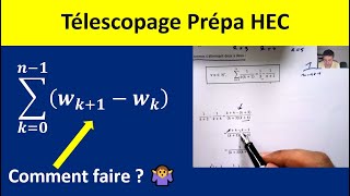 Sommes télescopiques  7 exercices pour maîtriser le télescopage en prépa HEC ECG et ECT [upl. by Muiram]