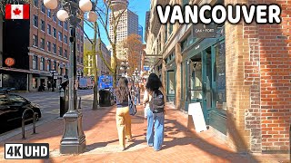 🇨🇦 【4K】☀️🌸 Downtown Vancouver BC Canada Amazing Sunny Day Relaxing Walk April 19 2024 [upl. by Idnir751]