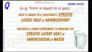 The Specific Latent Heat of Vaporization of Water  Physics Experiment [upl. by Roinuj]