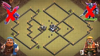 New Best Th9 War base 2019  Defense against Th9 GoWiPe DragLoon  Clash of Clans [upl. by Thorrlow]