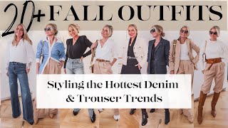 20 Fashionable Fall Outfits Youll Want To Wear All Season Long Denim Trends Trousers amp MORE [upl. by Yrem]