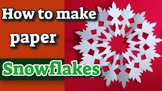 how to make paper snowflakes [upl. by Alegre293]