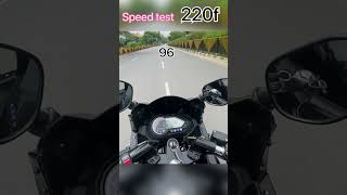 Pulsar 220F Top Speed Test  Bajaj Pulsar 220F Top Speed Test [upl. by Ailekat]