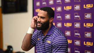 LSU LB Omar Speights Post Practice Interview  81123 [upl. by Denzil]