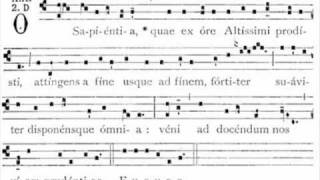 Antifona O Sapientia  gregorian antiphon [upl. by Intirb]