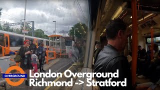 London Overground Full Journey Richmond  Stratford [upl. by Ditzel]