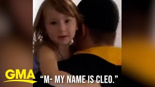 Hear the moment fouryearold Cleo Smith is finally rescued from apparent abduction l GMA [upl. by Airottiv]