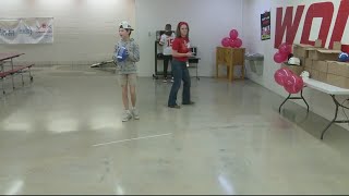 Branson and Reeds Spring students get Chiefs Super Bowl hats [upl. by Enilegnave]