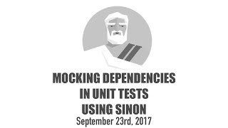 Mocking Dependencies in Unit Tests Using Sinon [upl. by Eiramoj]