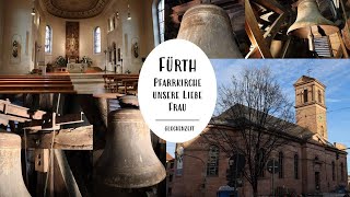 Fürth FÜ Glocken der kath Pfarrkirche Unsere Liebe Frau Turmaufnahme [upl. by Gainor]