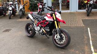 Ducati Hypermotard 950 SP Full Termignoni Titanium exhaust System walkaround  Ducati Cambridge [upl. by Aicemak337]