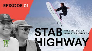 16 Surfers 4 teams 10 days and 30 challenges Stab Highway presented by Monster Energy Episode 1 [upl. by Nevar]