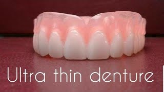 Russell Klein Ultra thin dentureflexible partial review demo video new dentures [upl. by Abbotsen673]