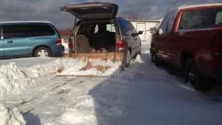 Simple quotMini Van Snow Plowquot Hooks up in 1 minute [upl. by Aerdnua632]