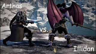 Soul Calibur 6  Arthas vs Illidan  remake Character Showcase [upl. by Alat]