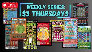 WEEKLY SERIES 3 THURSDAY🤑SCRATCHING LOTTERY TICKETS FROM MULTIPLE STATES DURING MY LIVESTREAM [upl. by Euginomod910]