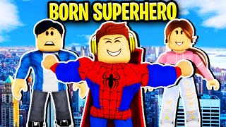 Born To Be SUPERHERO In Roblox Brookhaven 🦸‍♂️🦸‍♀️ [upl. by Eelarol735]