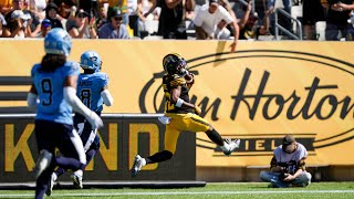 TigerCats extend their lead with a huge 70yd TD  CFL [upl. by Yoj287]