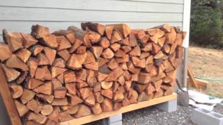 Ingenious DIY Firewood Rack  No Tools Cheap [upl. by Nnire]