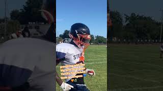 Getting it in with the big bros 💙🧡🐉 americanfootbal highschoolfootball youthfootball [upl. by Lynnworth340]