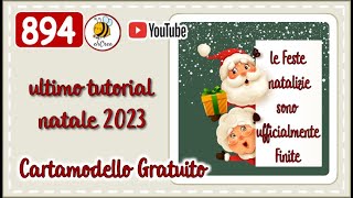 ❤️ 894  ultimo progetto Natale 2023 elicreaCUCITO cartamodello gratuito [upl. by Jezabel]