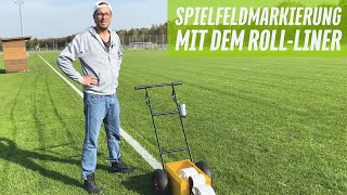 Spielfeldmarkierung mit dem RollLiner [upl. by Wylen]