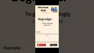 Begrudge meaning in Hindi  Begrudge ka matlab kya hota hai  shorts trending vocabulary vocab [upl. by Zeuqirdor]