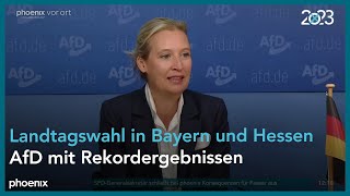 Pressekonferenz der AfD zu den Landtagswahlen in Bayern und Hessen am 091023 [upl. by Dyer933]