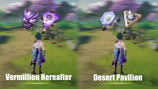 Xiao Vermillion Hereafter Vs Desert Pavilion  Genshin Impact [upl. by Ailen]