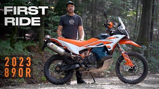 2023 KTM 890 Adventure R first ride [upl. by Nikolia406]