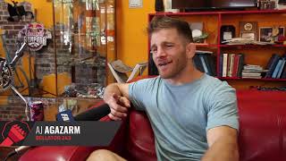 Bellator 243 AJ Agazarm prefight interview [upl. by Kosse181]