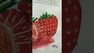 Strawberry panting। strawberry artshorts [upl. by Perrie]