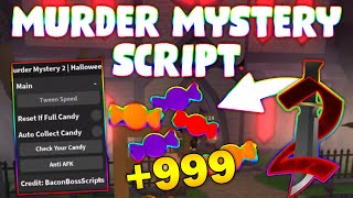 NEW Murder Mystery 2 Halloween Script PASTEBIN 2024 RESET IF FULL CANDY  AUTO COLLECT CANDY [upl. by Spada565]