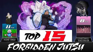 TOP 15 FORBIDDEN JUTSU  AnimeScale [upl. by Gannie]