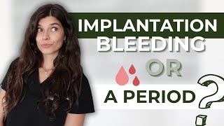 Signs of Implantation Bleeding VS Period Spotting  6 Ways to Tell The Difference [upl. by Oribelle]