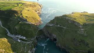 Tintagel Castle Cornwall  DJI Mini3 Pro [upl. by Aset]