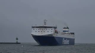 Finnpulp einlaufend in Travemünde  Finnlines [upl. by Dur125]