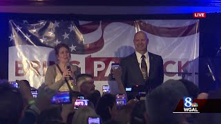 Doug Mastriano talks to supporters after Pennsylvania Primary win [upl. by Brebner954]